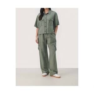 NEW PART TWO fetimas shirt in agave green